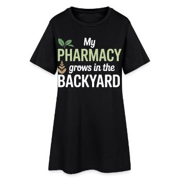 Certified Clinical Organic Pharmacology Apparel  - Women’s T-Shirt Dress - black - Front