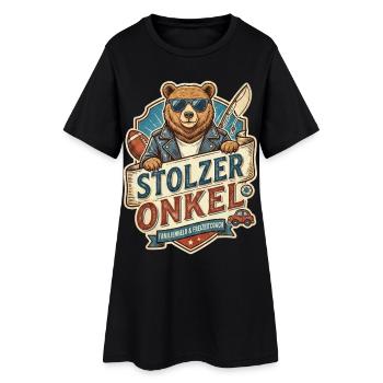 Fier Oncle Ours – Héros du Loisir - Robe T-shirt Femme - noir - Devant