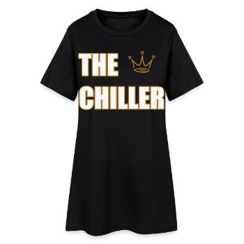 THE CHILLER – Design Cool & Minimaliste - Robe T-shirt Femme - noir - Devant