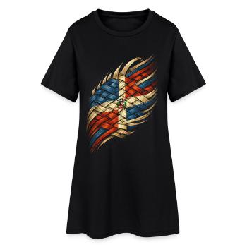 Dominicain - Robe T-shirt Femme - noir - Devant