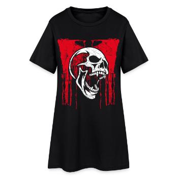Cris de crâne - Robe T-shirt Femme - noir - Devant
