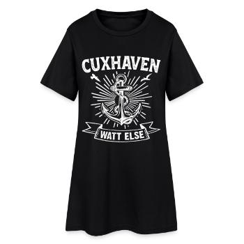 CUXHAVEN WATT ELSE MER DE Wadden Mer du Nord Drôle - Robe T-shirt Femme - noir - Devant