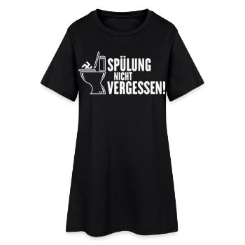 Don't forget to rinse! (Against Right / White) - Women’s T-Shirt Dress - black - Front
