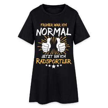 Cyclist Saying - Women’s T-Shirt Dress - black - Front