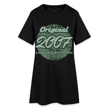 19th Birthday Man Woman 4 Years 2007 Gift - Women’s T-Shirt Dress - black - Front
