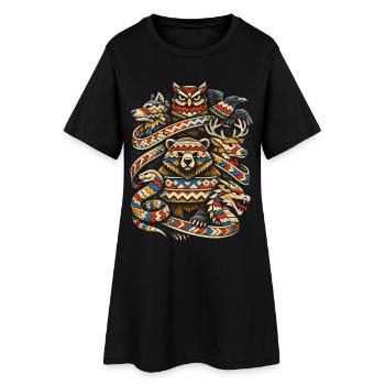 Vikings scandinaves - Robe T-shirt Femme - noir - Devant