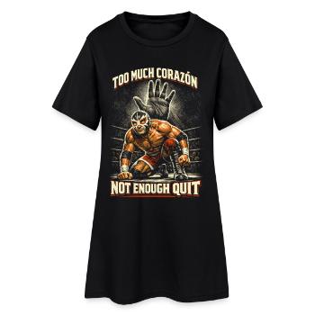 Lucha Libre Luchador Trop de Corée - Robe T-shirt Femme - noir - Devant