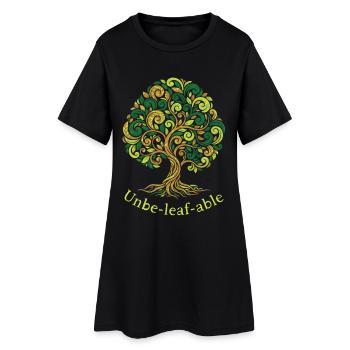 Tree pun amazing - Women’s T-Shirt Dress - black - Front
