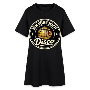 Disco party : je me sens rétro - Robe T-shirt Femme - noir - Devant