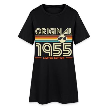 Original 1955 Édition Retro - Robe T-shirt Femme - noir - Devant