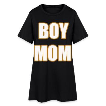 T-shirt statement de la mère de fils fière de Boy Mom - Robe T-shirt Femme - noir - Devant