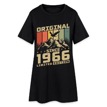 1966 Original Vintage Geburtstag Geschenk - Frauen T-Shirt-Kleid - Schwarz - Vorne