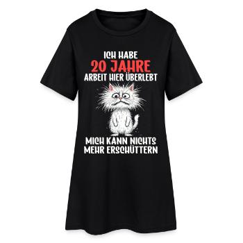 Service anniversaire du 20e Compagnie Travail anniversaire - Robe T-shirt Femme - noir - Devant