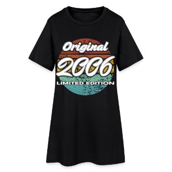 20e anniversaire 2006 cadeau pour hommes et femmes - Robe T-shirt Femme - noir - Devant