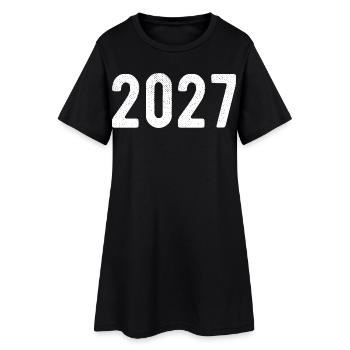 2027 - Robe T-shirt Femme - noir - Devant