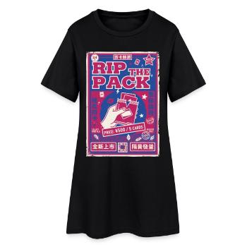 Rip The Pack Sammelkarten-Booster-Pack Legendär - Frauen T-Shirt-Kleid - Schwarz - Vorne