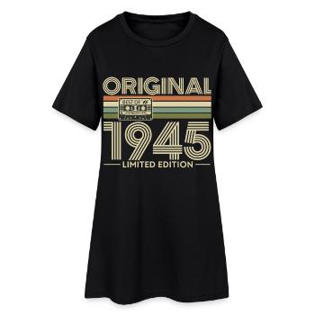 Original 1945 Édition limitée Cassette - Robe T-shirt Femme - noir - Devant