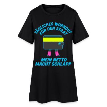 Daily workout for the state - Women’s T-Shirt Dress - black - Front
