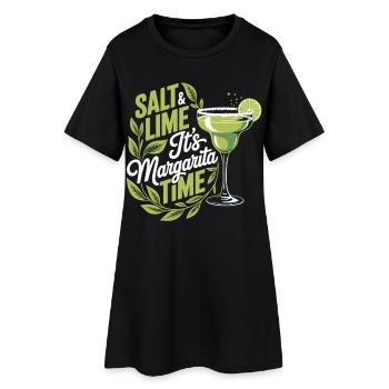 Salt & Lime It's Margarita Time T-Shirt - Robe T-shirt Femme - noir - Devant