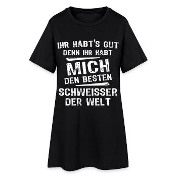 soudeur - Robe T-shirt Femme - noir - Devant