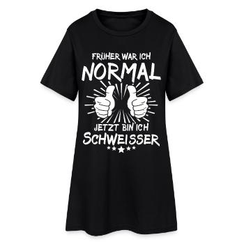 soudeur - Robe T-shirt Femme - noir - Devant