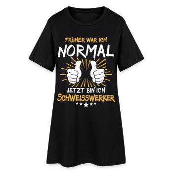 Welding Worker Saying - Women’s T-Shirt Dress - black - Front