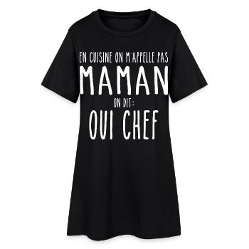 Cuisiner Maman Cuisinière Cuisiner Maman Mère - Robe T-shirt Femme - noir - Devant