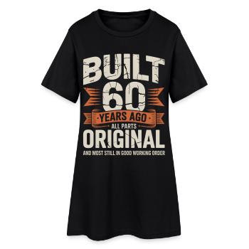 60e anniversaire Vintage Toutes les pièces originales - Robe T-shirt Femme - noir - Devant