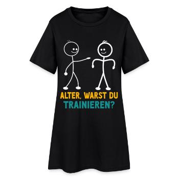 Stick Figure ÉTIEZ-VOUS EN TRAIN DE VOUS ENTRAÎNER DRÔLE - Robe T-shirt Femme - noir - Devant