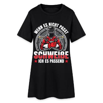 soudeur - Robe T-shirt Femme - noir - Devant