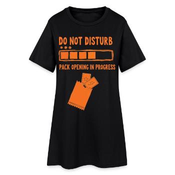 Ne pas interrompre l’ouverture de paquets en cours de trading - Robe T-shirt Femme - noir - Devant