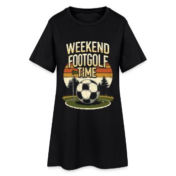 Footgolf Soccer Golf Weekend Footgolf Time - Women’s T-Shirt Dress - black - Front