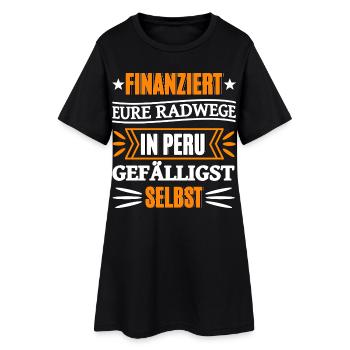 Drôle de dire l’argent - Robe T-shirt Femme - noir - Devant