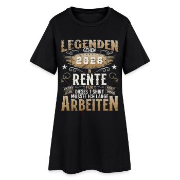 Pension 2026 Gift Man Retired Retirement Funny - Women’s T-Shirt Dress - black - Front