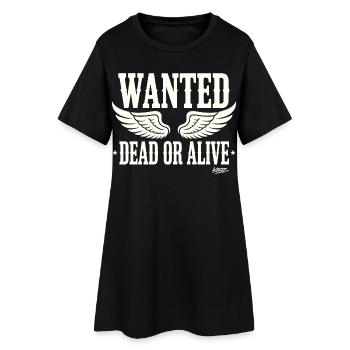 Wanted Dead or Alive with wings - Women’s T-Shirt Dress - black - Front