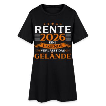 Retrait de retrait 2026 Pension Gift Man Retraite Drôle - Robe T-shirt Femme - noir - Devant