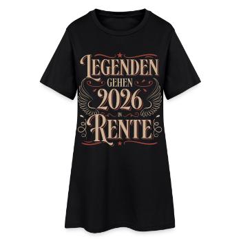 Retrait de retrait 2026 Pension Gift Man Retraite Drôle - Robe T-shirt Femme - noir - Devant