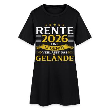 Retrait de retrait 2026 Pension Gift Man Retraite Drôle - Robe T-shirt Femme - noir - Devant