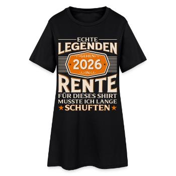 Pension de pensionnaire de l’homme à cadeaux de retraite 2026 Drôle - Robe T-shirt Femme - noir - Devant
