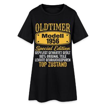 70e anniversaire Modèle de voiture classique 1956 - Robe T-shirt Femme - noir - Devant