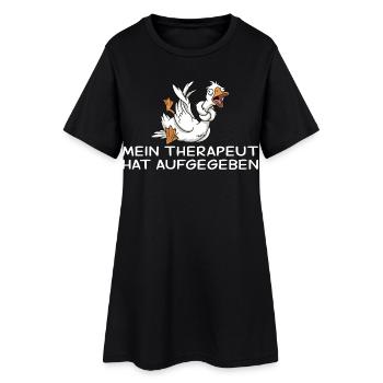 Espèce de folle, mon thérapeute a abandonné - Robe T-shirt Femme - noir - Devant