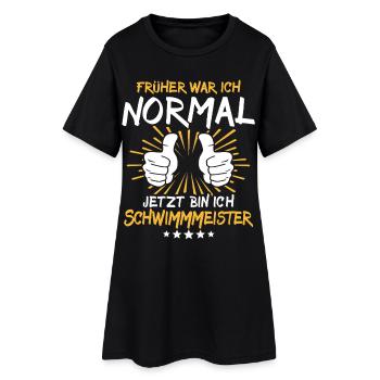 Maître de natation qui dit - Robe T-shirt Femme - noir - Devant