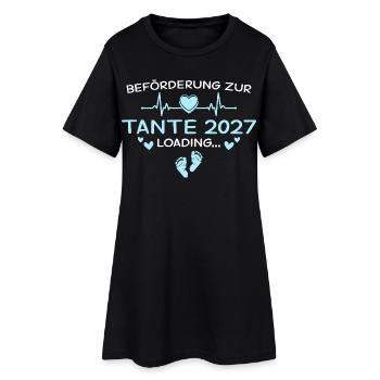 Annonce de grossesse cardiaque de tante 2027 - Robe T-shirt Femme - noir - Devant