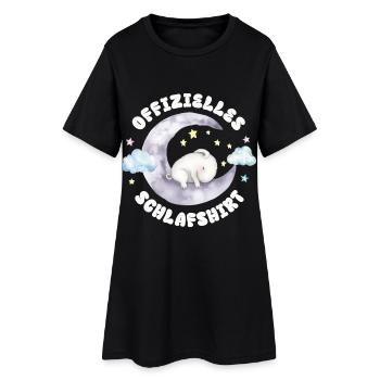 Chemise officielle de nuit Bunny - Robe T-shirt Femme - noir - Devant