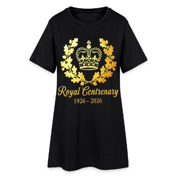 Trésor royal du Centenaire d’or 1926-2026 - Robe T-shirt Femme - noir - Devant