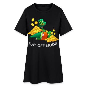 Lutin mode Jour Repos - Robe T-shirt Femme - noir - Devant