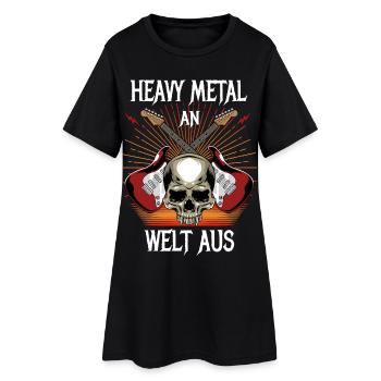 Heavy Metal on - Welt aus - Women’s T-Shirt Dress - black - Front