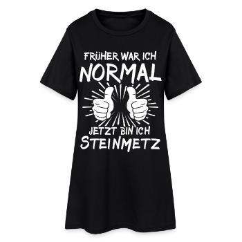 maçon - Robe T-shirt Femme - noir - Devant