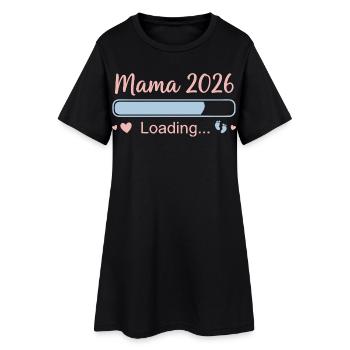 Mama 2026 Chargement - Robe T-shirt Femme - noir - Devant
