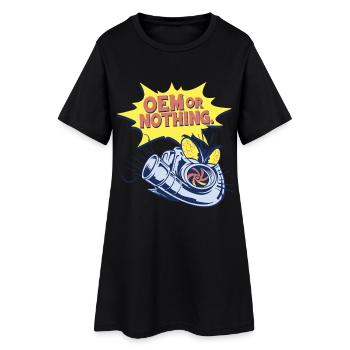 OEM de restauration automobile ou rien - Robe T-shirt Femme - noir - Devant